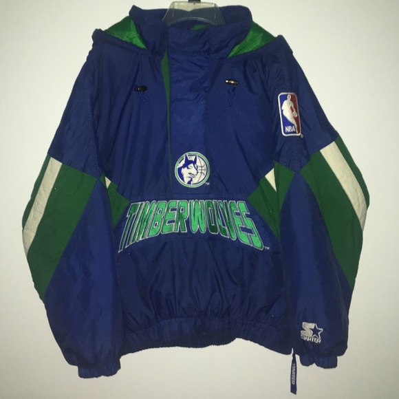 90's MN T-WOLVES STARTER JACKET - Picture 2 of 8
